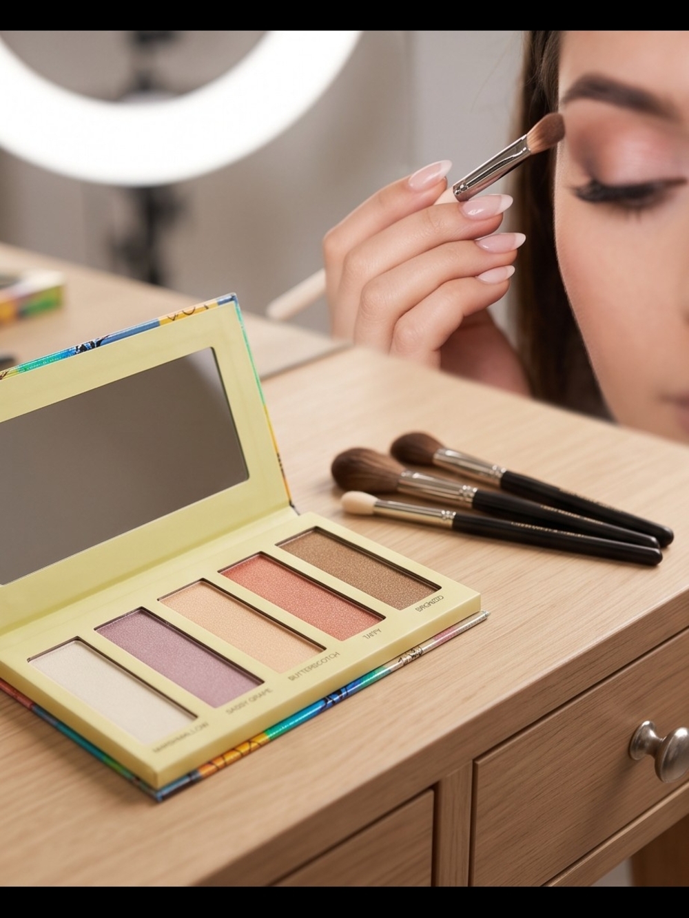 Luminous Multi-Shade Highlighter Palette - Pink & Peach Radiance